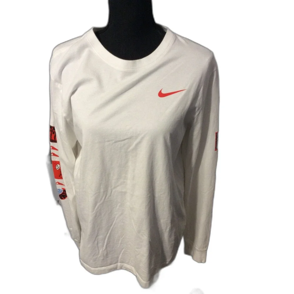 Nike Tee Long Sleeve Size Medium M Graphic Mens Sportswear